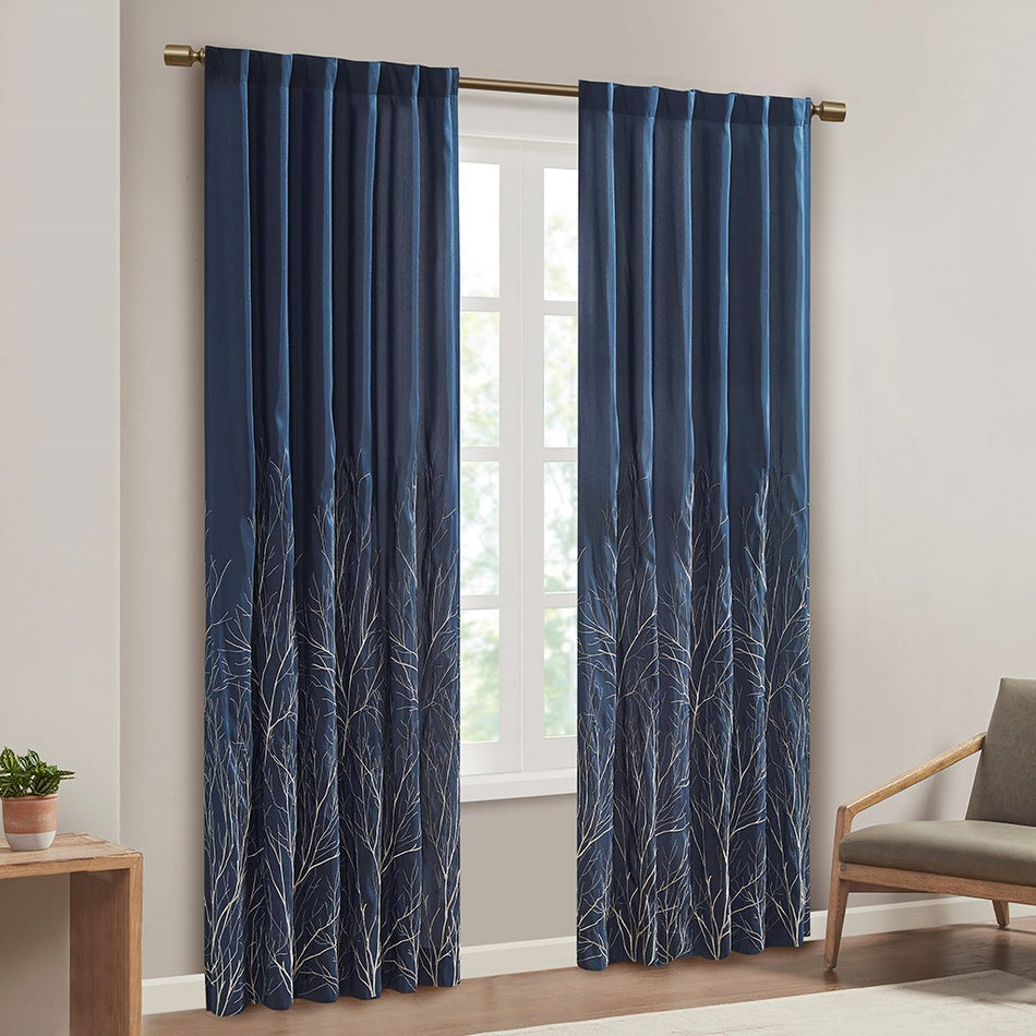 Andora Window Panel - Navy - 50x95"