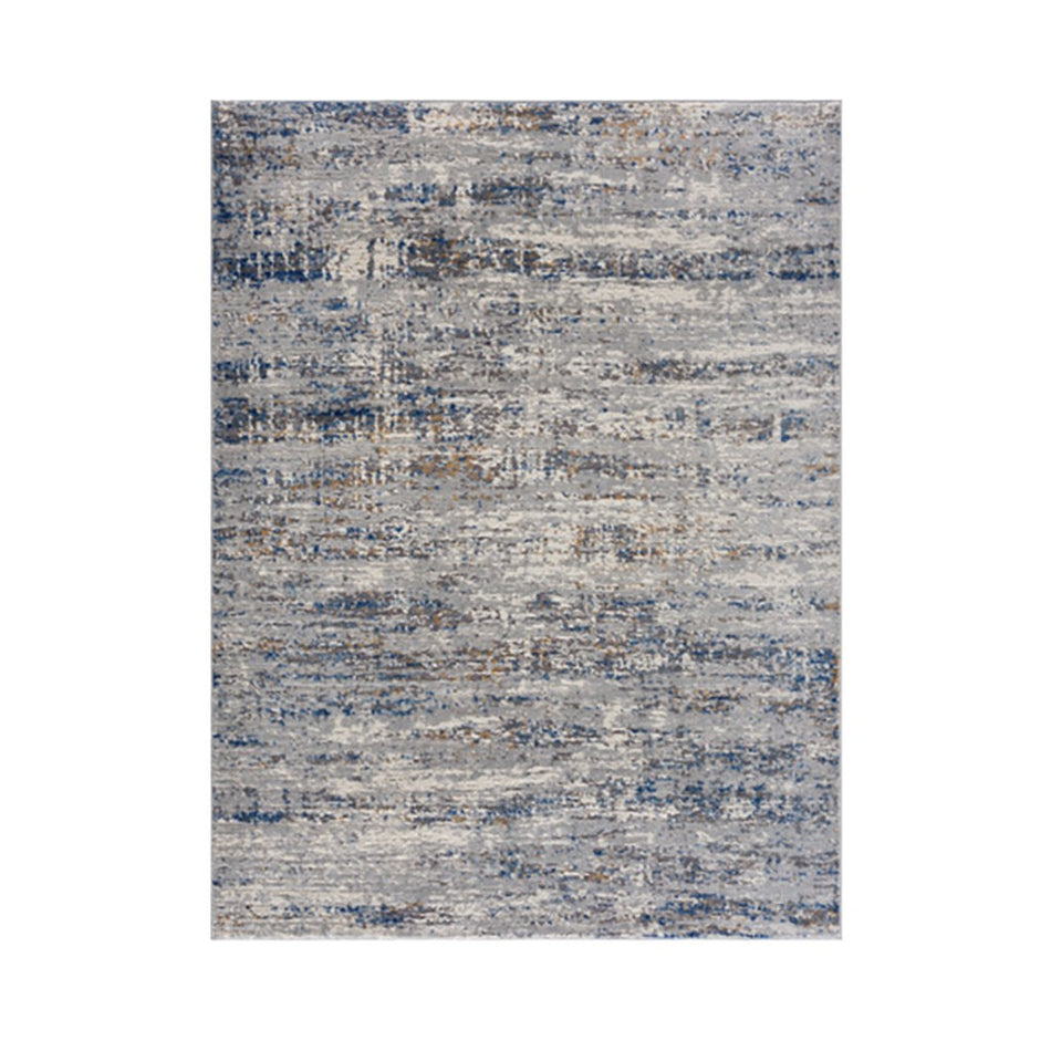 Harley Abstract Area Rug - Blue / Cream - 8x10'