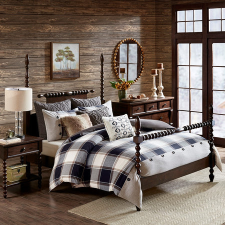 Madison Park Signature Urban Cabin Cotton Jacquard Comforter Set - Brown - King Size