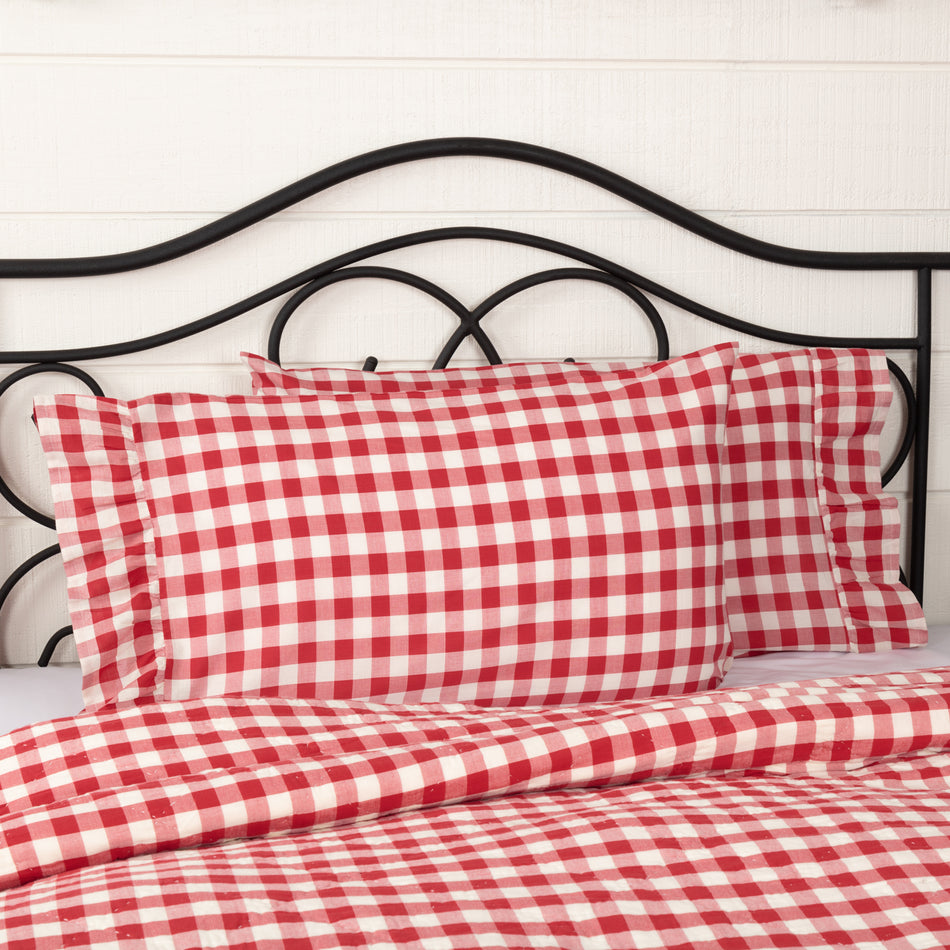 Annie Buffalo Red Check Standard Pillow Case Set of 2 21x30+4