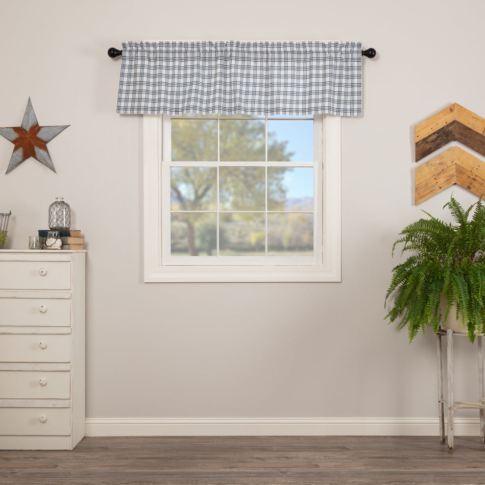 Sawyer Mill Blue Plaid Valance 16x60