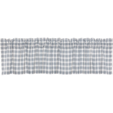 April & Olive Sawyer Mill Blue Plaid Valance 16x72 By VHC Brands