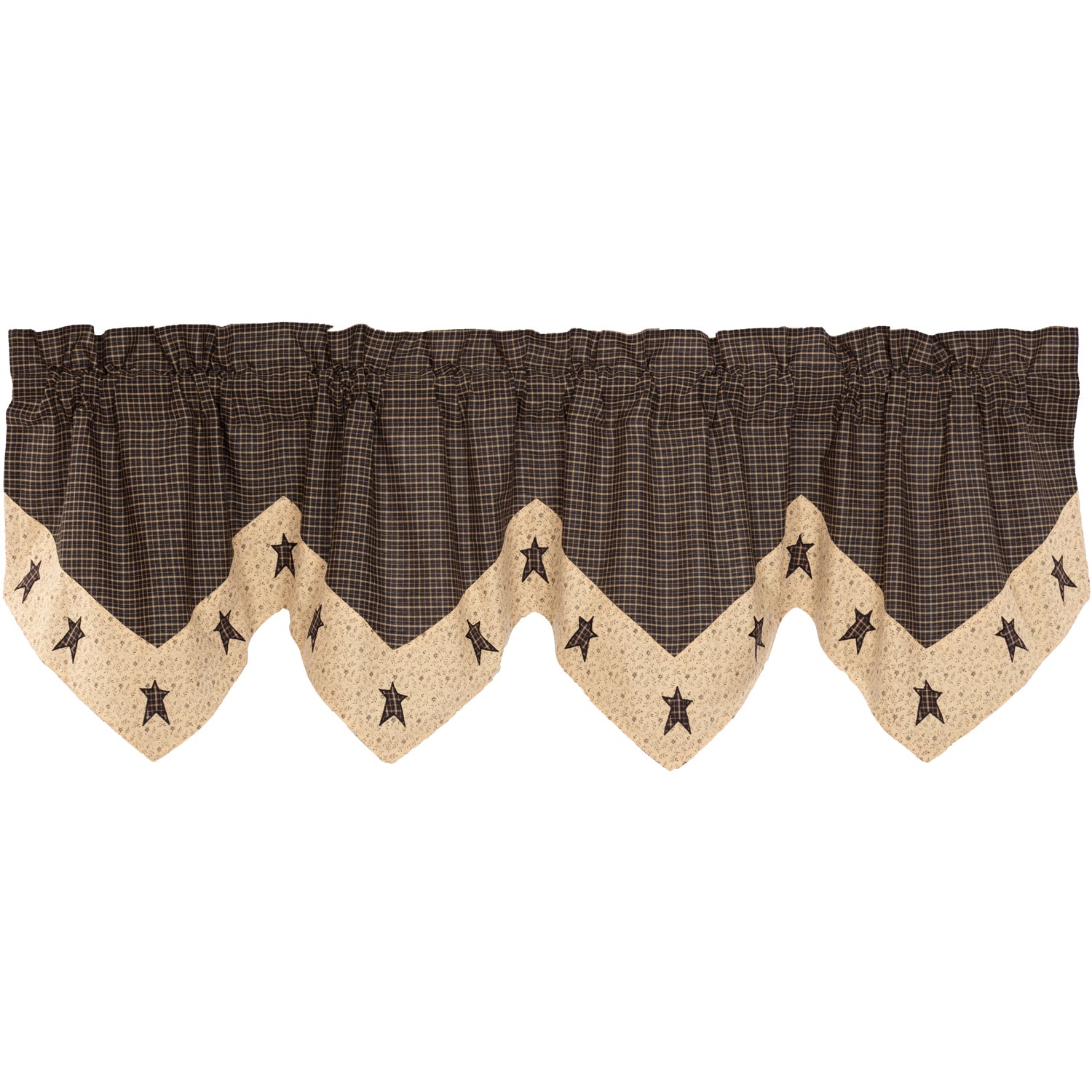 Mayflower Market Kettle Grove Star Valance 20x72 By VHC Brands