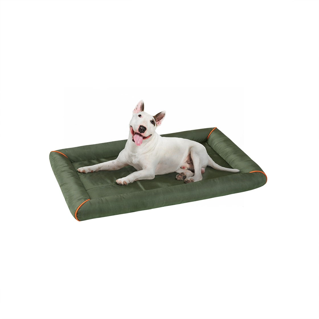 Friends Forever Friends Forever Bolster Dog Bed Crate Pad, Washable Dog Mat for Raised Dog Bed and Dog Crate Bed
 - Olive Green - M - PET63CM6015