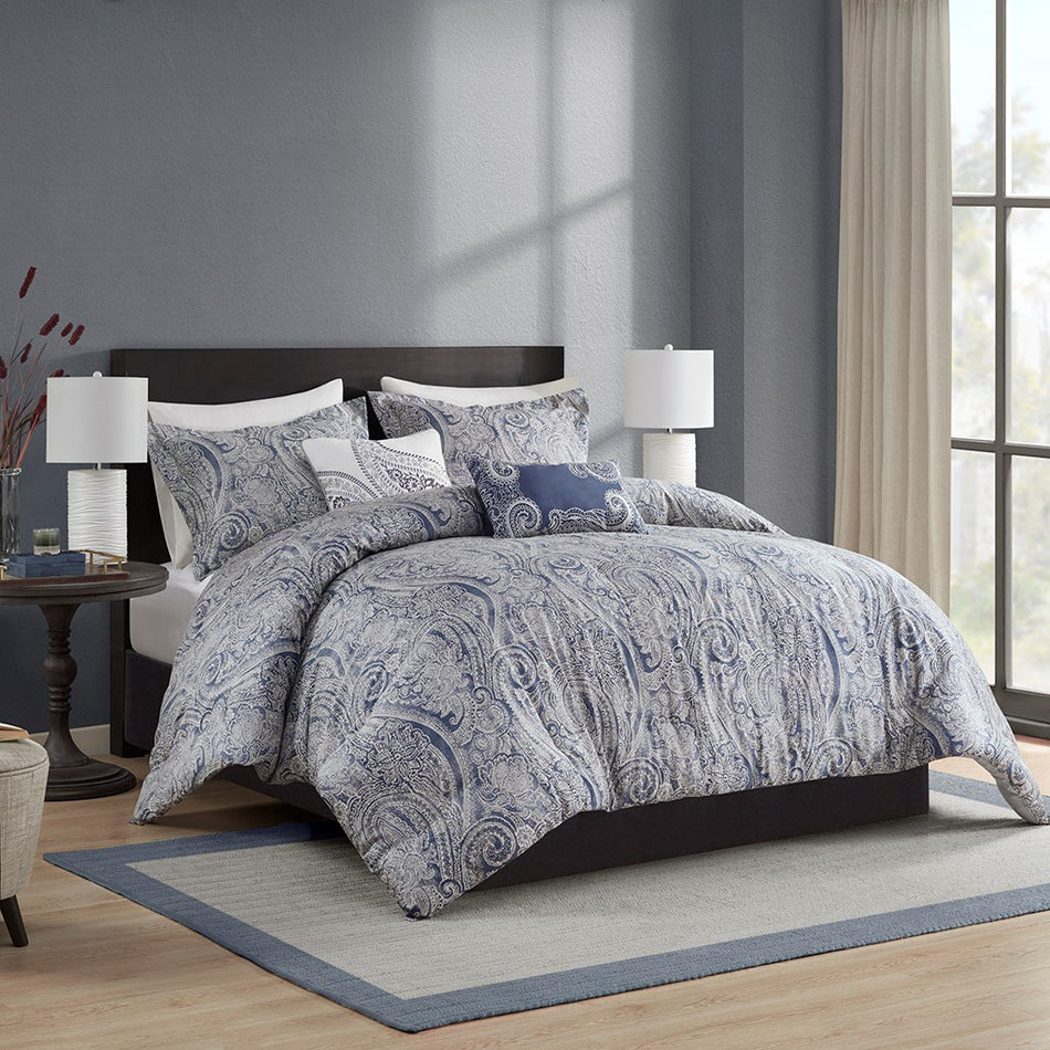 Harbor House Stella 5 Piece Duvet Set - Multicolor - Full Size / Queen Size