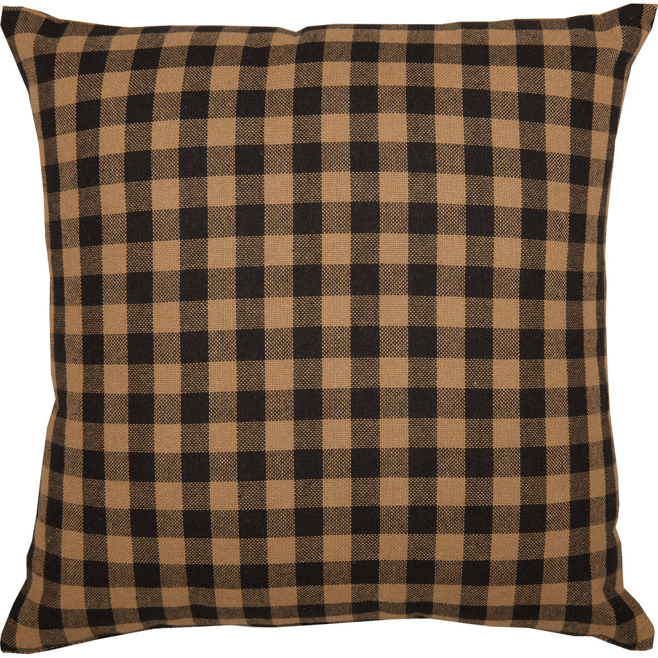 Mayflower Market Black Check Prim Blessings Pillow 12x12 By VHC Brands