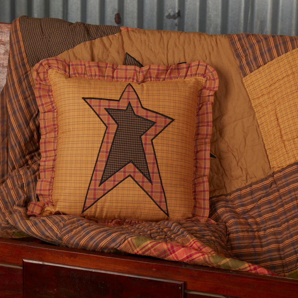 Stratton Applique Star Pillow 12x12