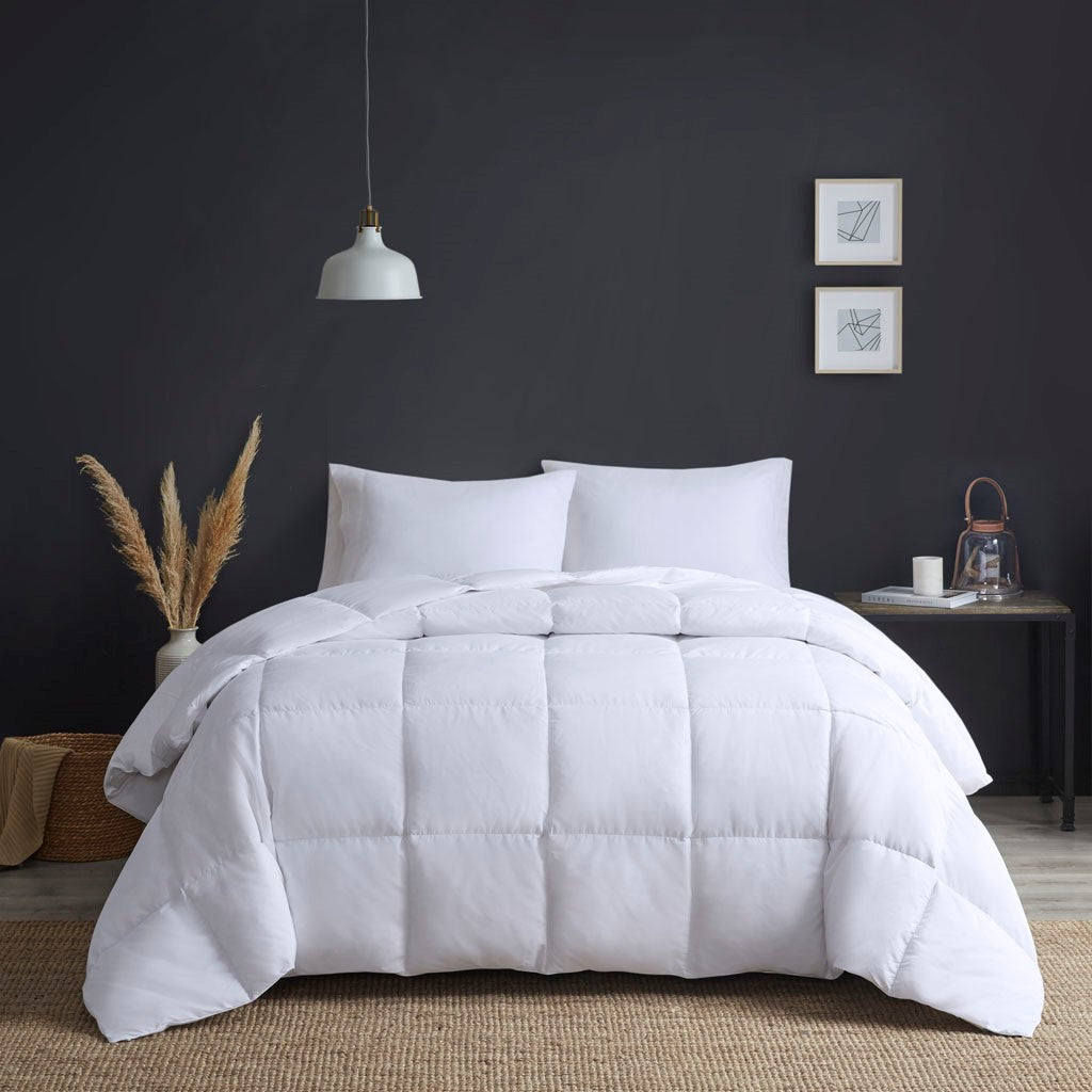 True North by Sleep Philosophy Heavy Warmth Goose Feather and Down Oversize Comforter - White - King Size / Cal King Size