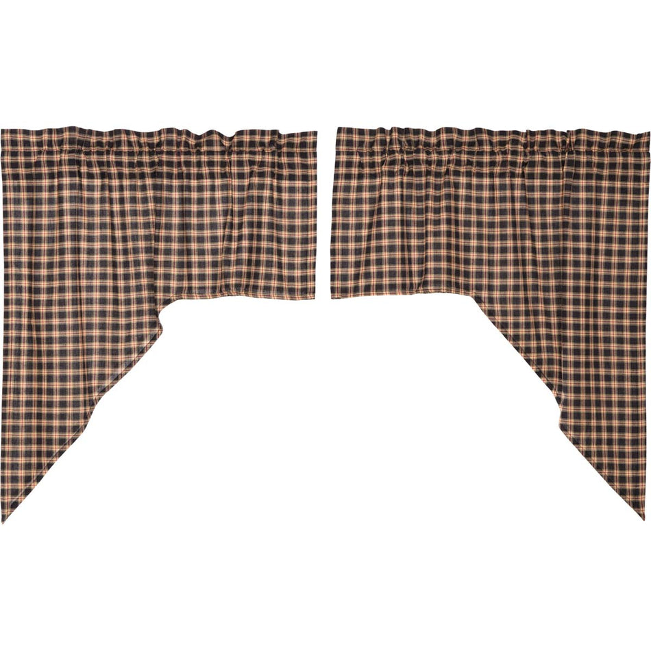 Mayflower Market Bingham Star Swag Plaid Set of 2 36x36x16 By VHC Brands