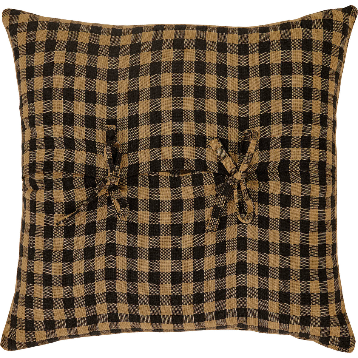 Mayflower Market Black Check Pillow Cover Fabric 16x16 By VHC Brands