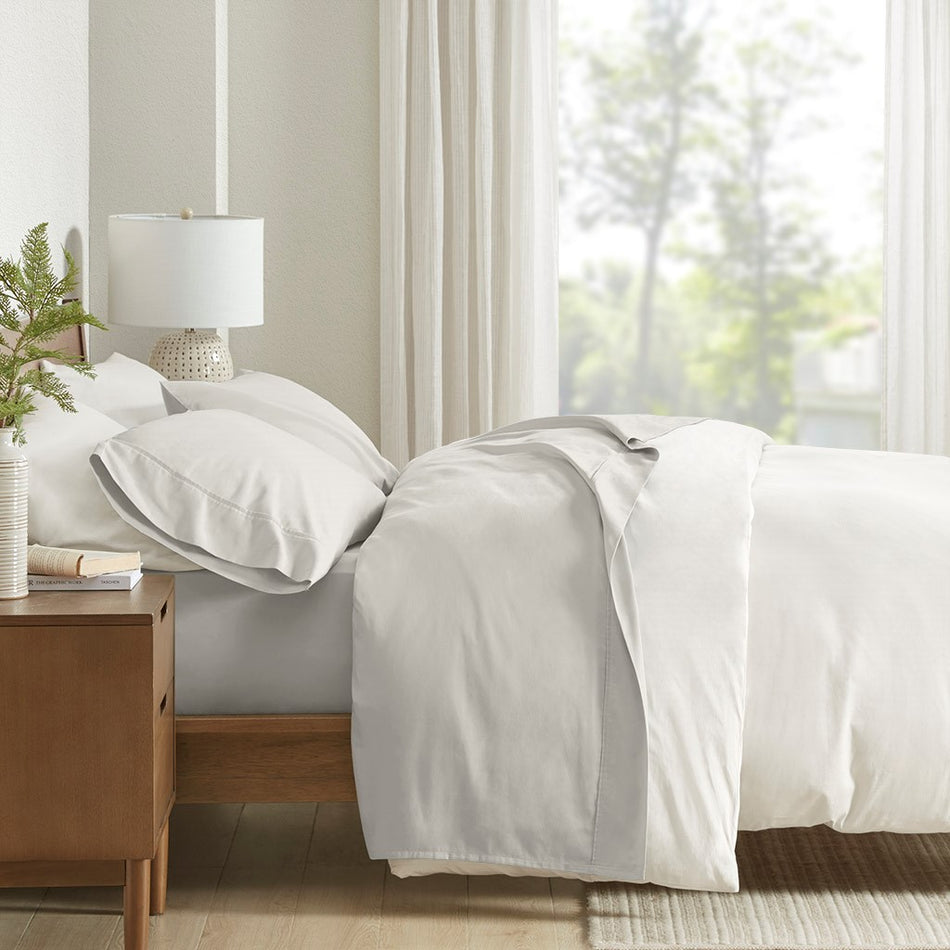 Clean Spaces 300TC BCI Cotton 300TC BCI Cotton Sheet Set - Grey - Full Size