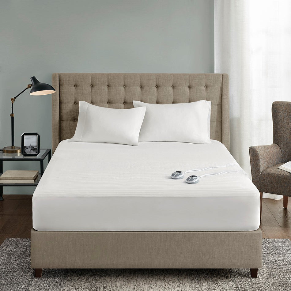 Waterproof Heated Mattress Pad - White - Twin Size