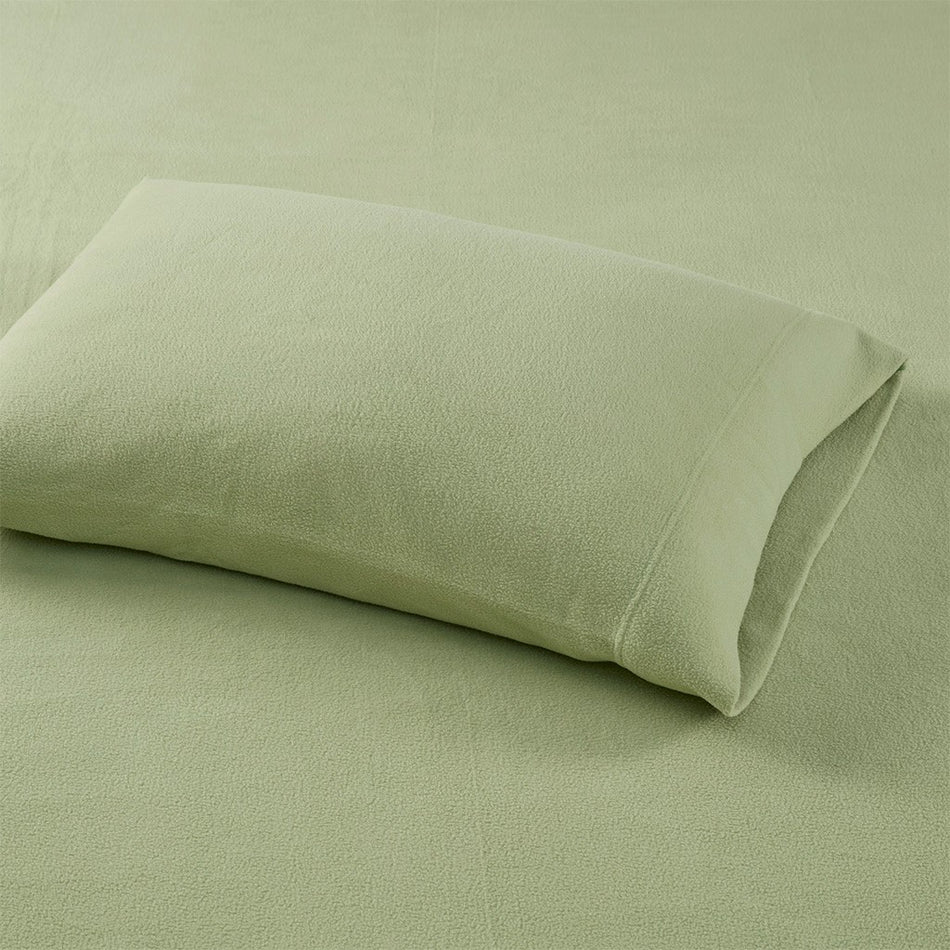 Micro Fleece Sheet Set - Green - Queen Size