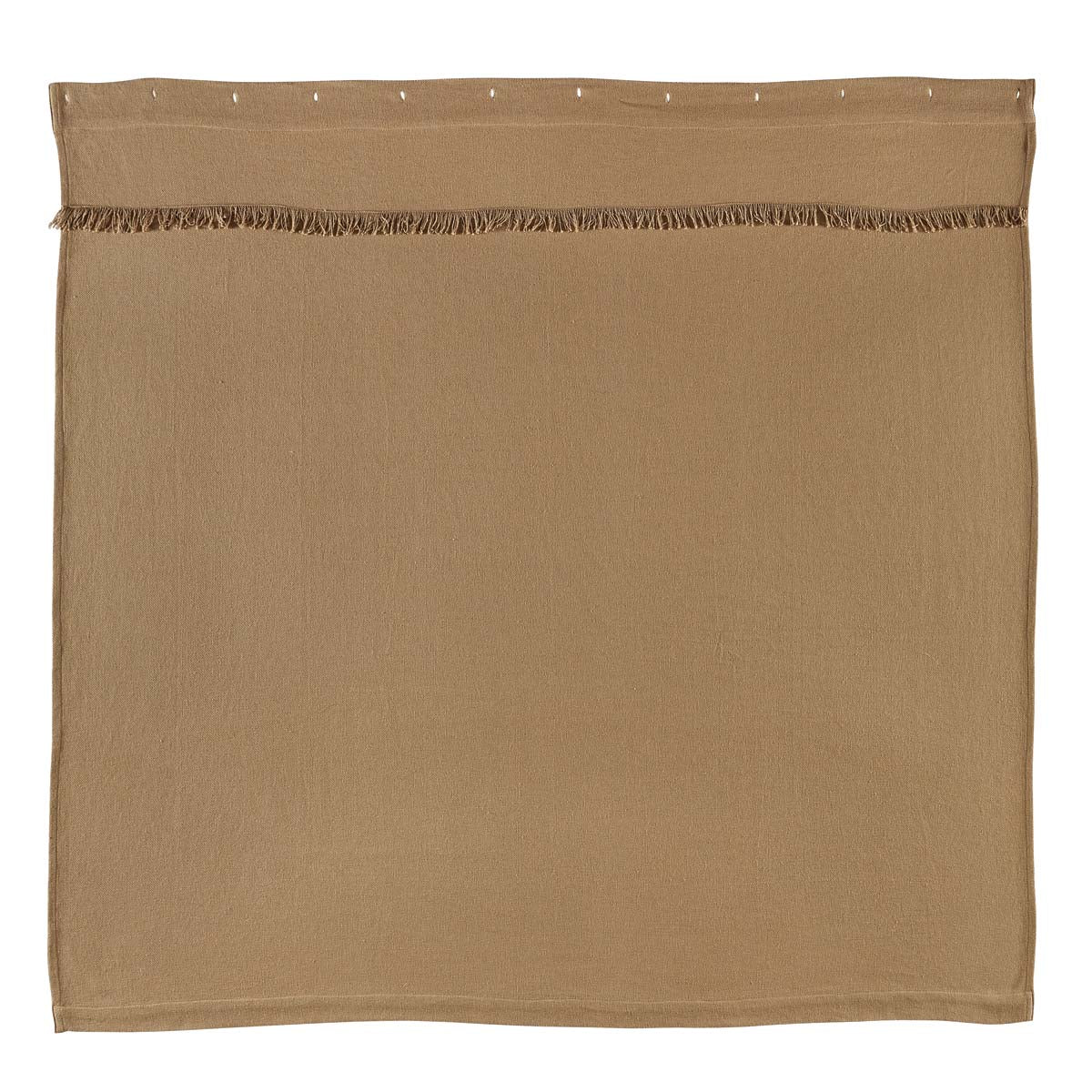 April & Olive Burlap Natural Shower Curtain 72x72 By VHC Brands