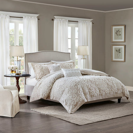 Harbor House Suzanna Cotton Duvet Mini Set - Taupe - King Size