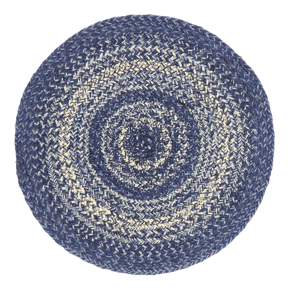 April & Olive Great Falls Blue Jute Trivet 15 By VHC Brands