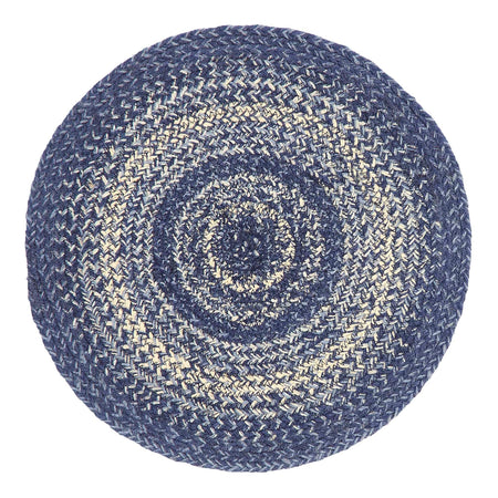 April & Olive Great Falls Blue Jute Trivet 15 By VHC Brands