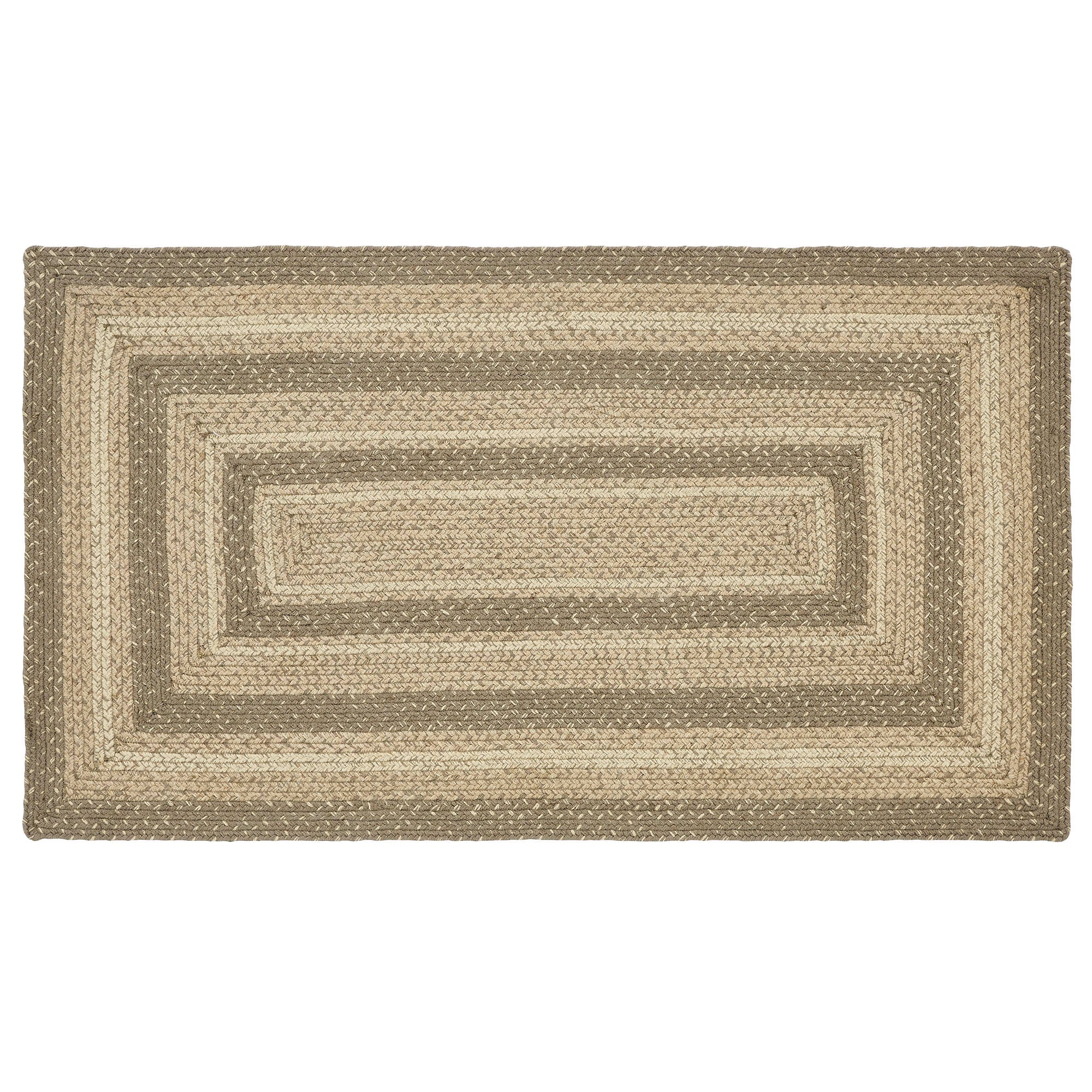 April & Olive Cobblestone Jute Rug Rect w/ Pad 27x48 By VHC Brands