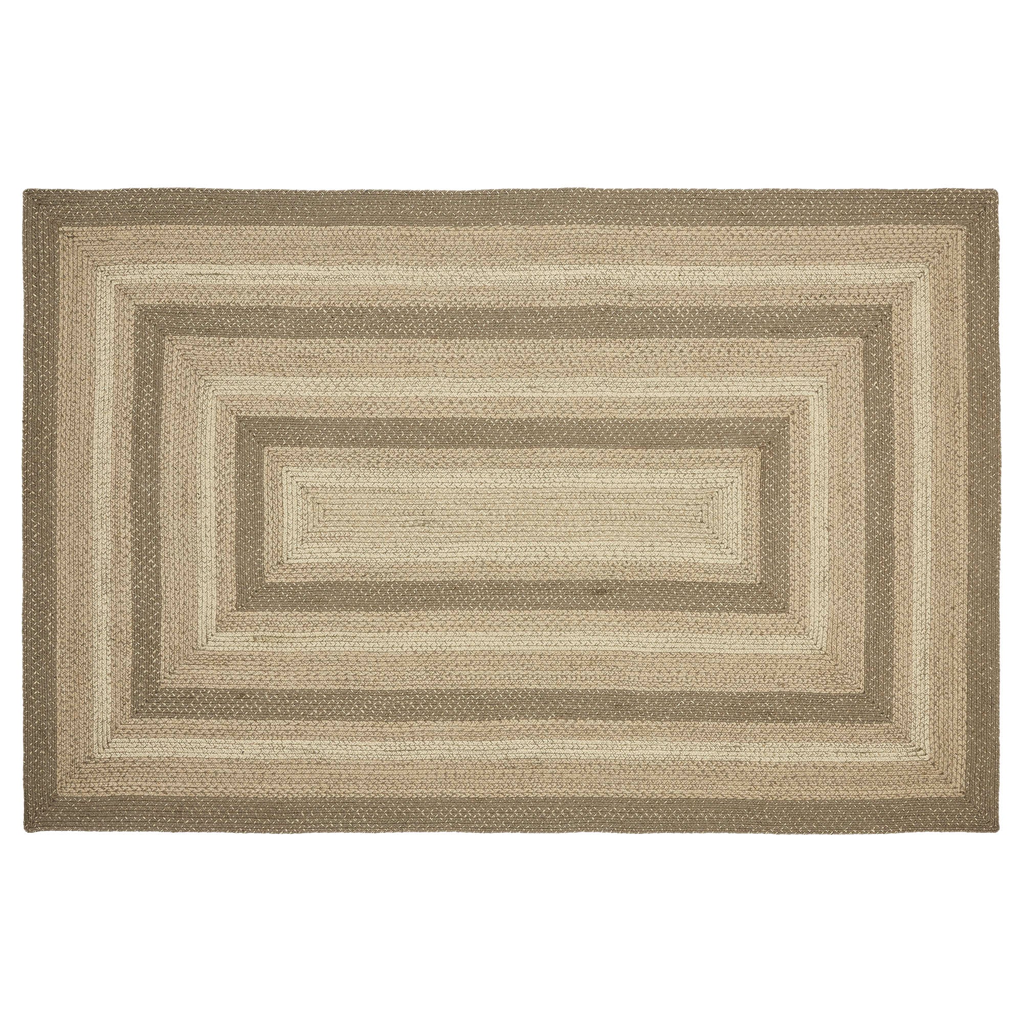 April & Olive Cobblestone Jute Rug Rect w/ Pad 60x96 By VHC Brands