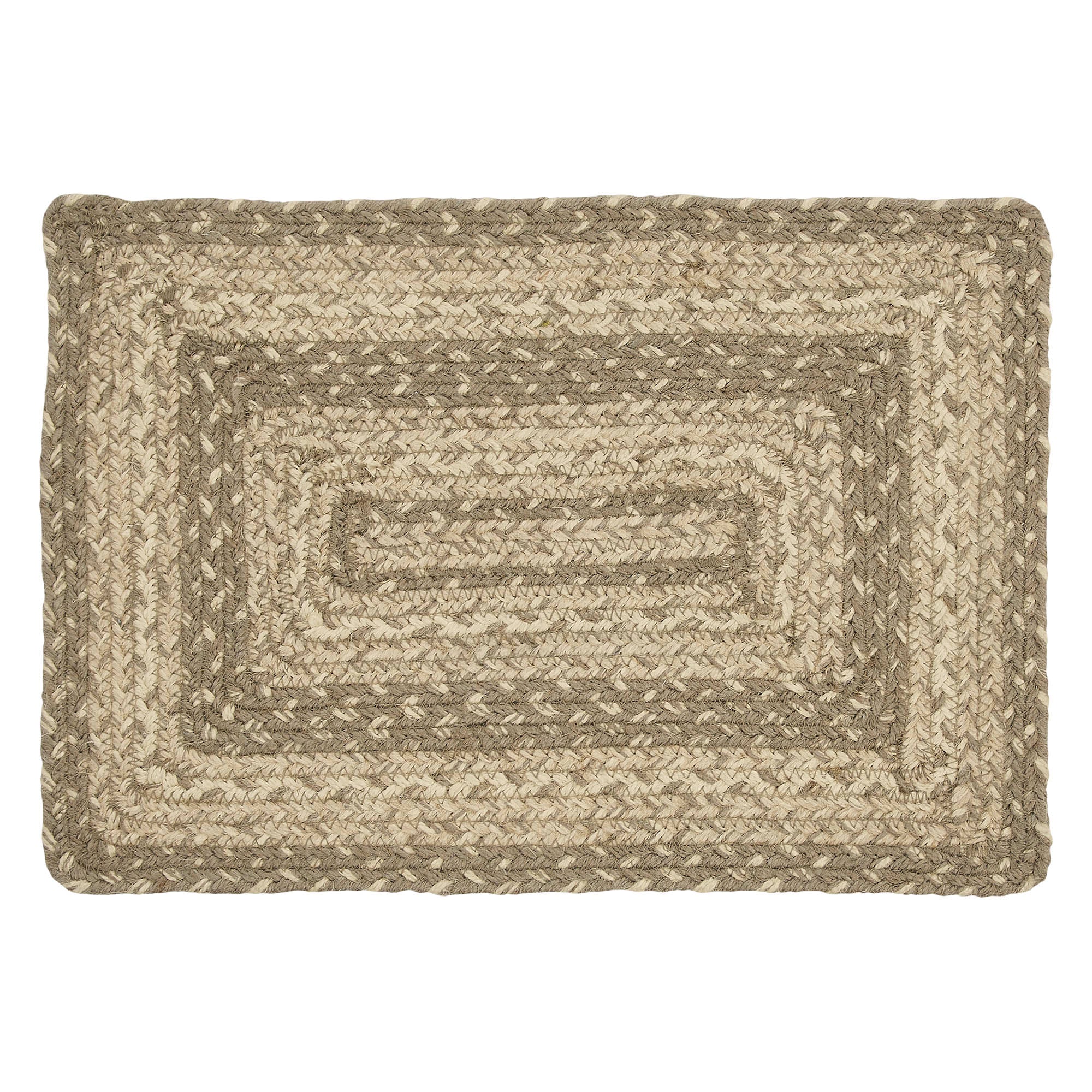 April & Olive Cobblestone Jute Rect Placemat 10x15 By VHC Brands