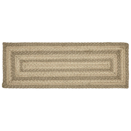 April & Olive Cobblestone Jute Rect Runner 13x36 By VHC Brands