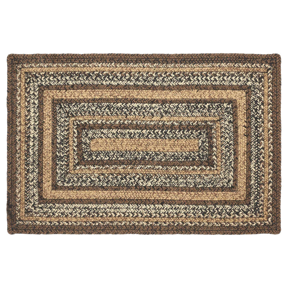 Oak & Asher Espresso Jute Rug Rect w/ Pad 20x30 By VHC Brands