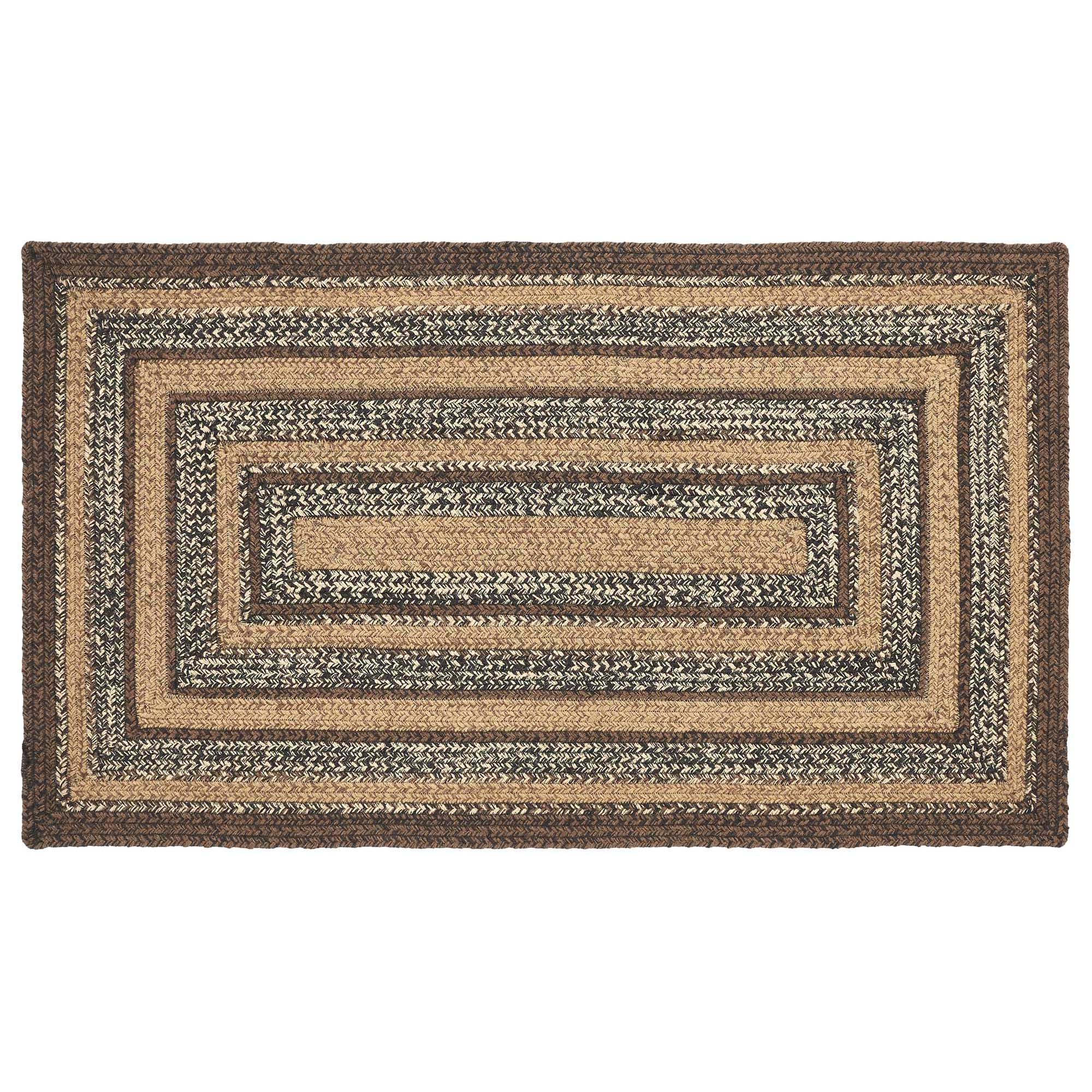 Oak & Asher Espresso Jute Rug Rect w/ Pad 27x48 By VHC Brands