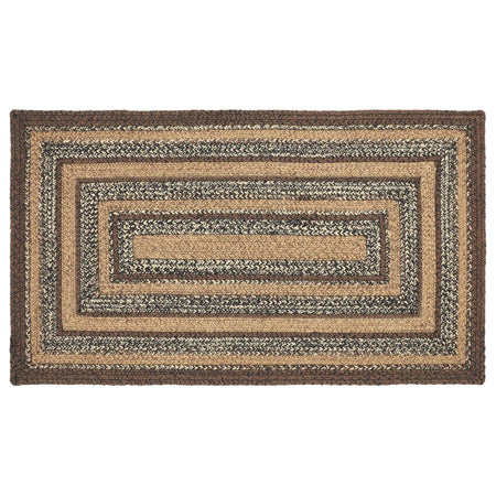 Oak & Asher Espresso Jute Rug Rect w/ Pad 27x48 By VHC Brands