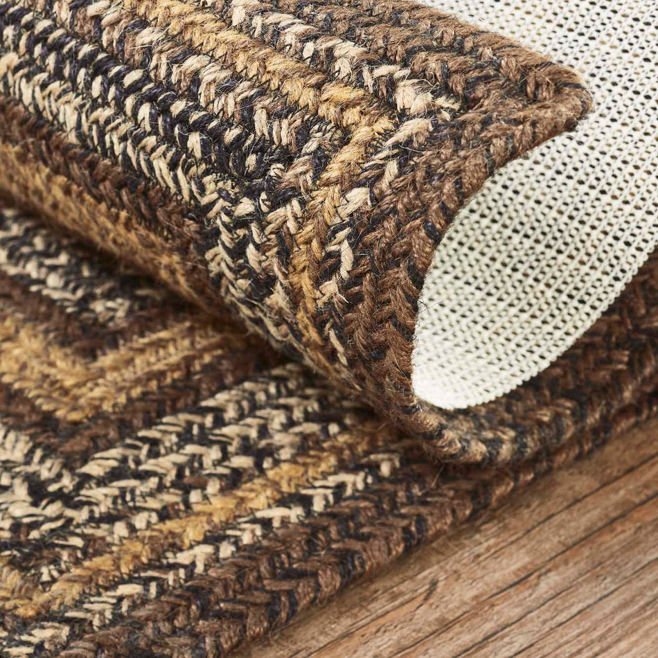 Espresso Jute Rug Rect w/ Pad 27x48