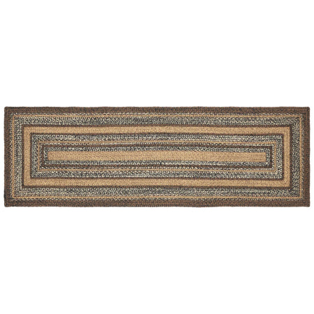 Oak & Asher Espresso Jute Rug/Runner Rect w/ Pad 22x72 By VHC Brands