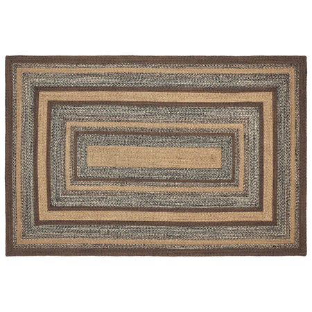 Oak & Asher Espresso Jute Rug Rect w/ Pad 60x96 By VHC Brands