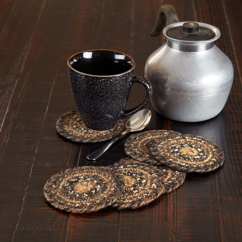 Espresso Jute Coaster Set of 6