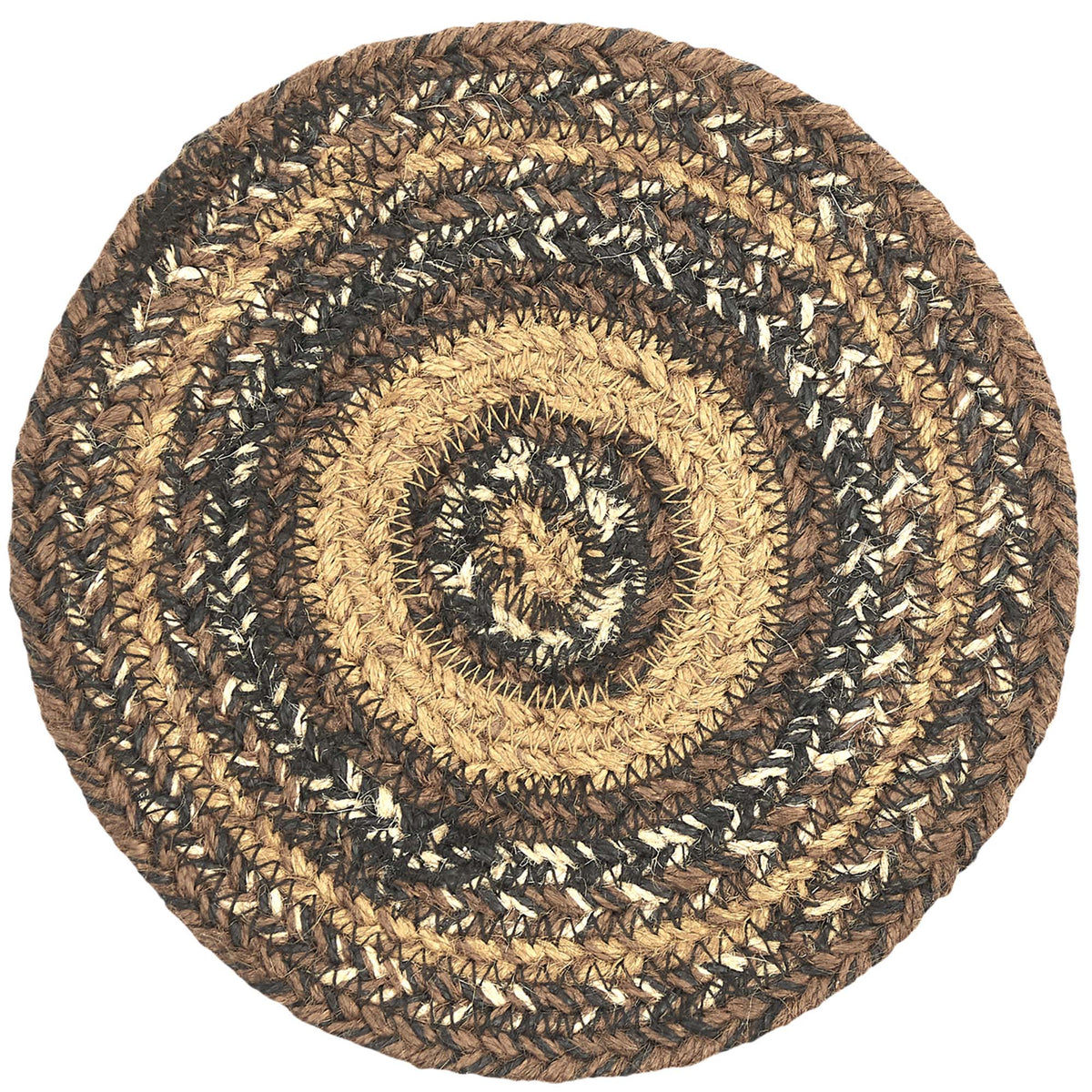 Oak & Asher Espresso Jute Trivet 8 By VHC Brands