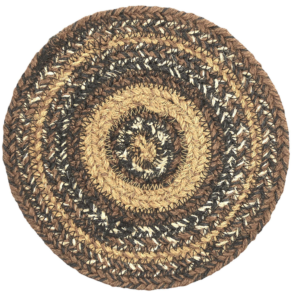 Oak & Asher Espresso Jute Trivet 8 By VHC Brands