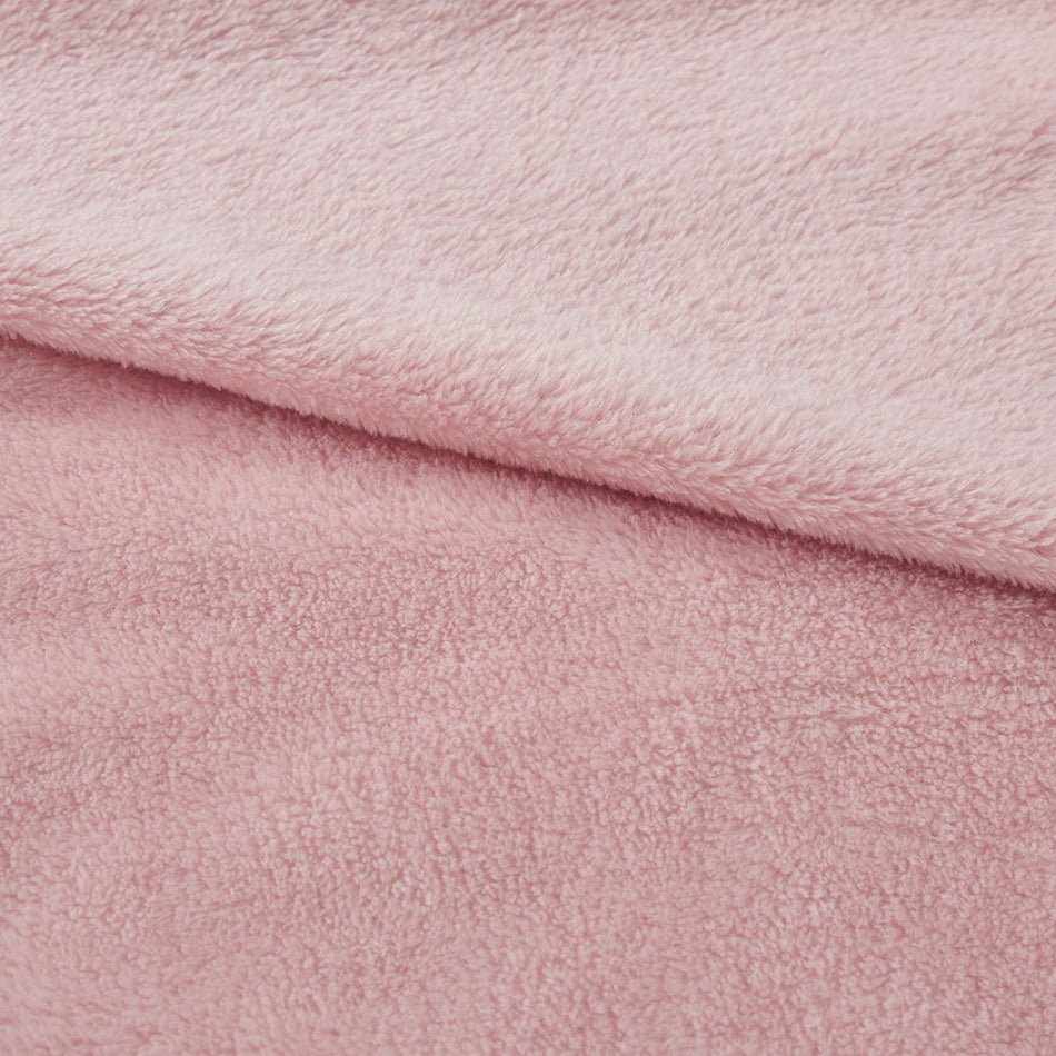 Antimicrobial Plush Blanket - Blush - Twin Size