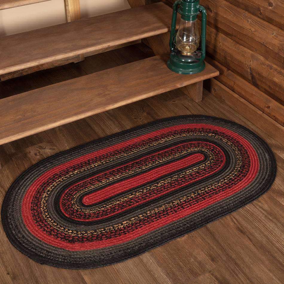 Oak & Asher Cumberland Jute Rug Oval w/ Pad 27x48 By VHC Brands