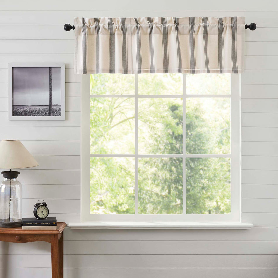 April & Olive Grace Grain Sack Stripe Valance 16x60 By VHC Brands