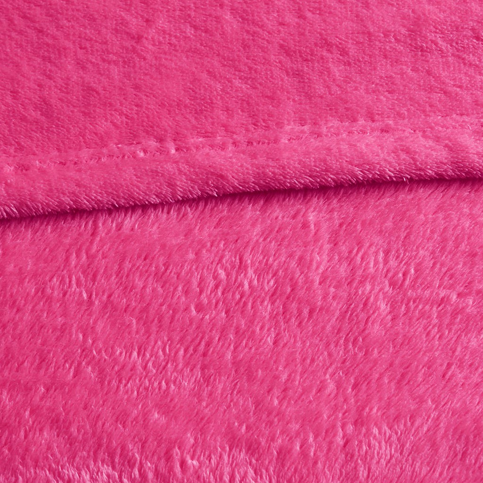 Microlight Plush Oversized Blanket - Pink - Full Size / Queen Size