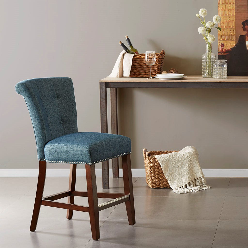 Madison Park Colfax Counter Stool - Blue 