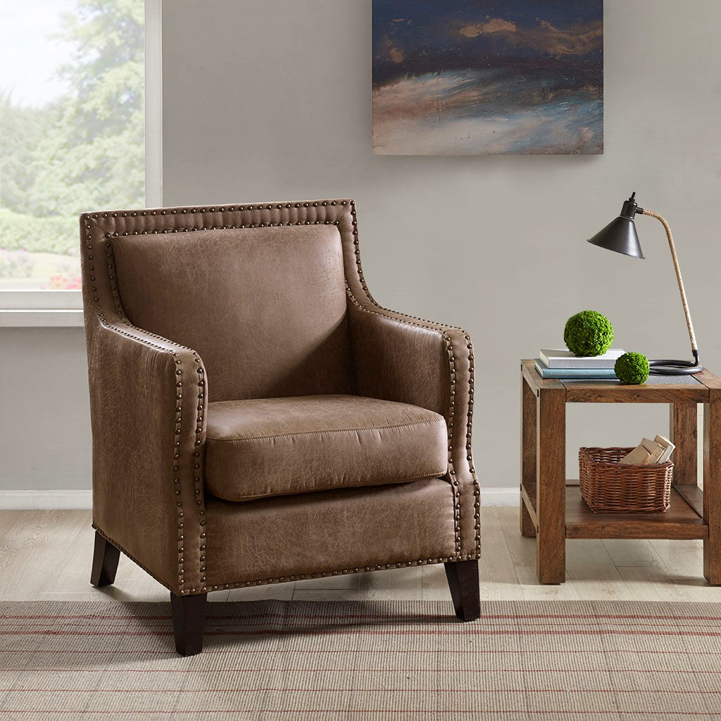 INK+IVY Shasta Accent Chair - Brown 