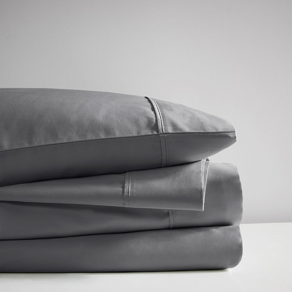 525 Thread Count Cotton Blend Sheet Set - Charcoal - Full Size