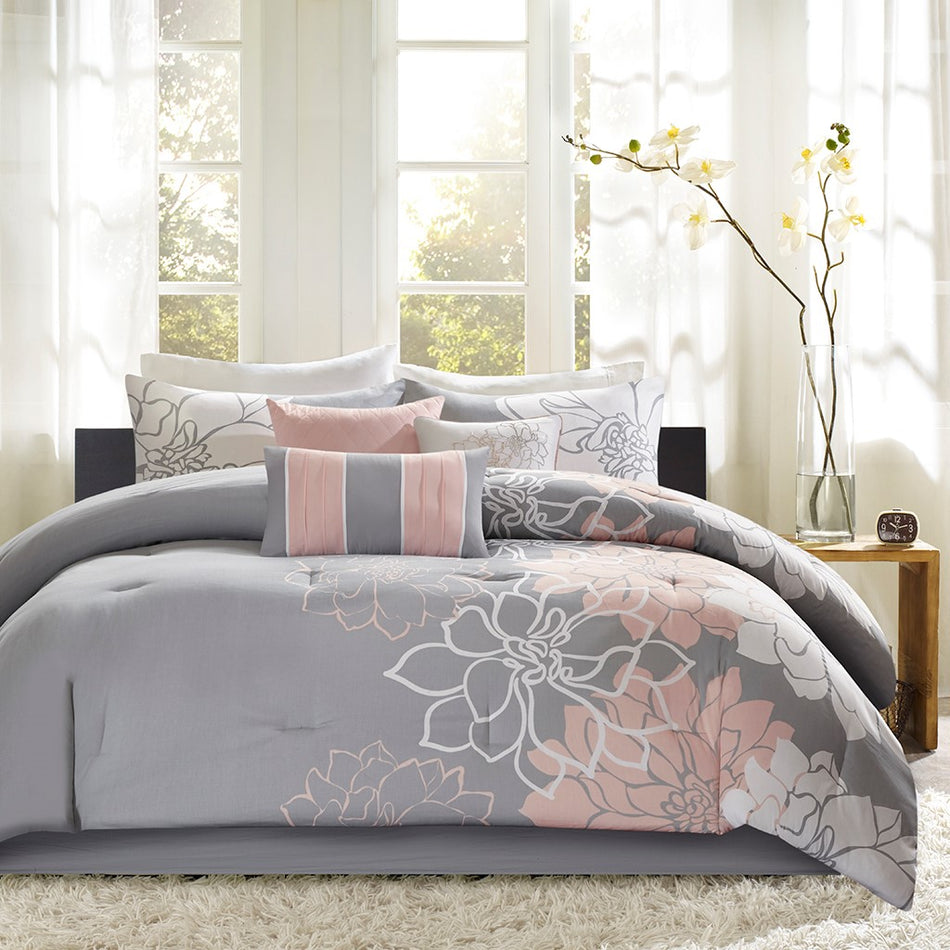 Lola Comforter Set - Aqua - Twin Size / Twin XL Size