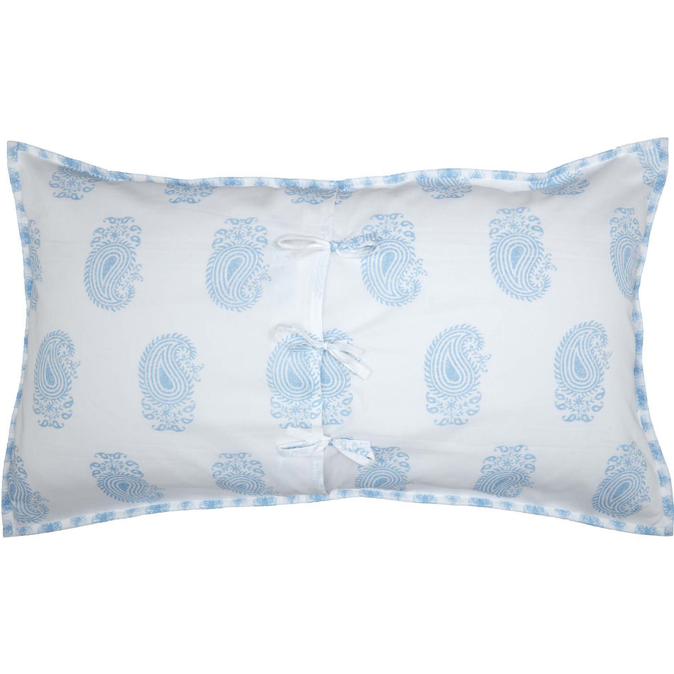 April & Olive Avani Blue King Sham 21x37 By VHC Brands