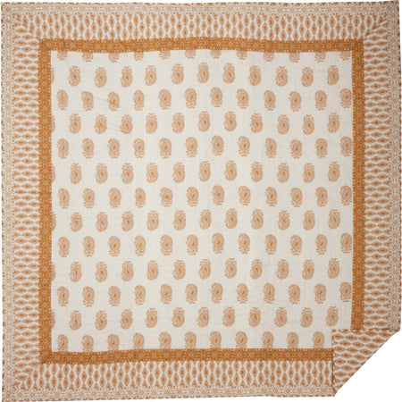 April & Olive Avani Gold Queen Quilt 90Wx90L By VHC Brands