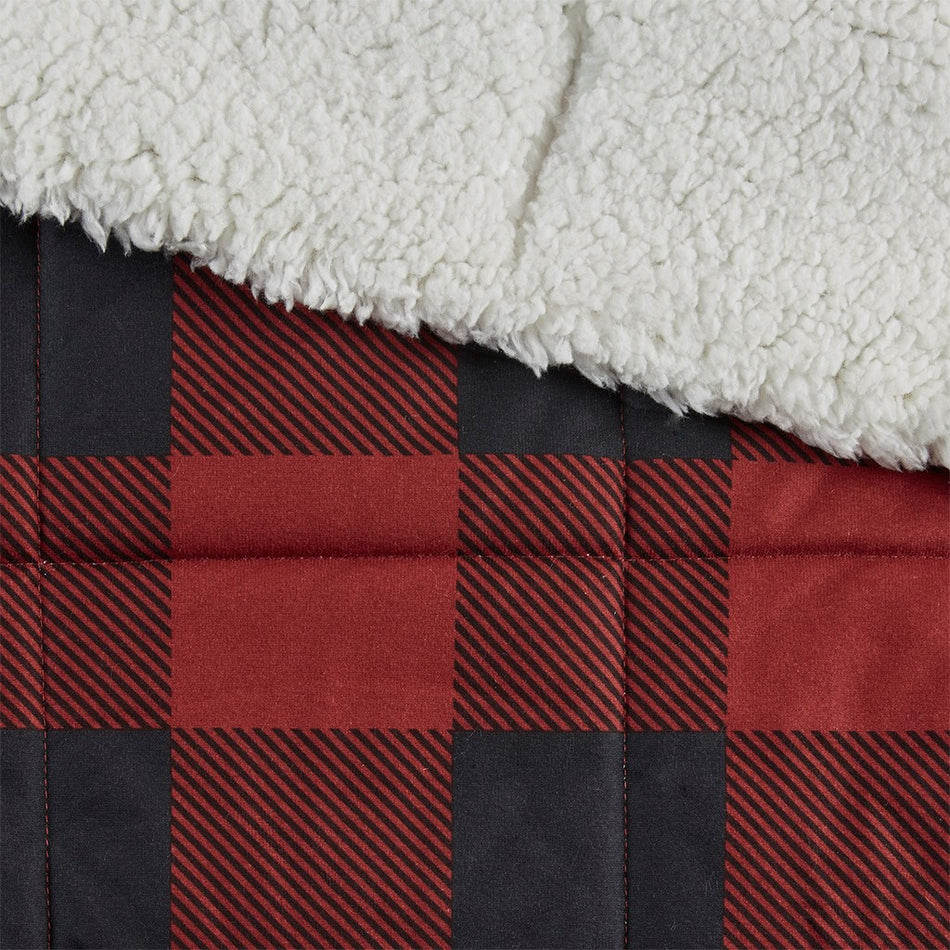 Linden Oversized Softspun Down Alternative Throw - Red - 50x70"