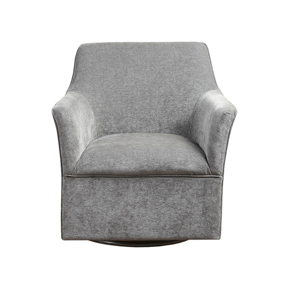 Augustine Swivel Glider Chair - Plain Grey