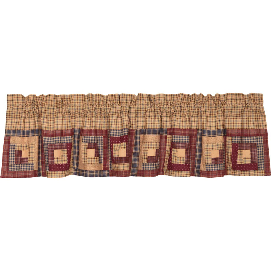 Oak & Asher Millsboro Valance Log Cabin Block Border 16x72 By VHC Brands