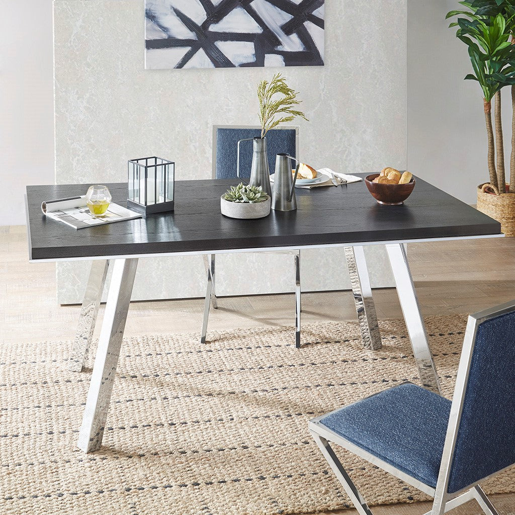 INK+IVY Obsidian Dining Table - Dark Gray 