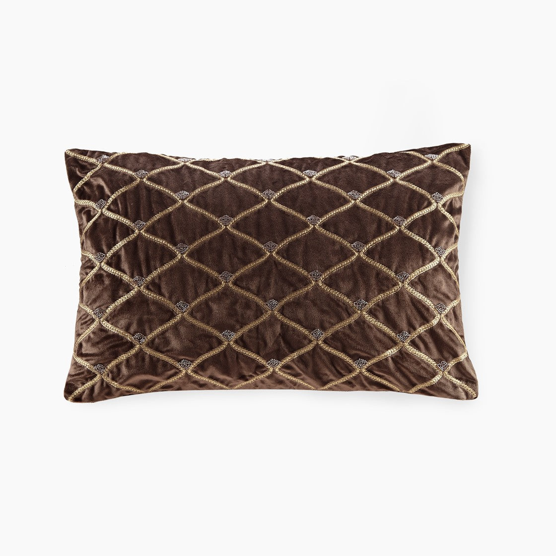 Croscill Classics Aumont Oblong Decor Pillow - Brown  - 22x15" Shop Online & Save - expresshomedirectr.com