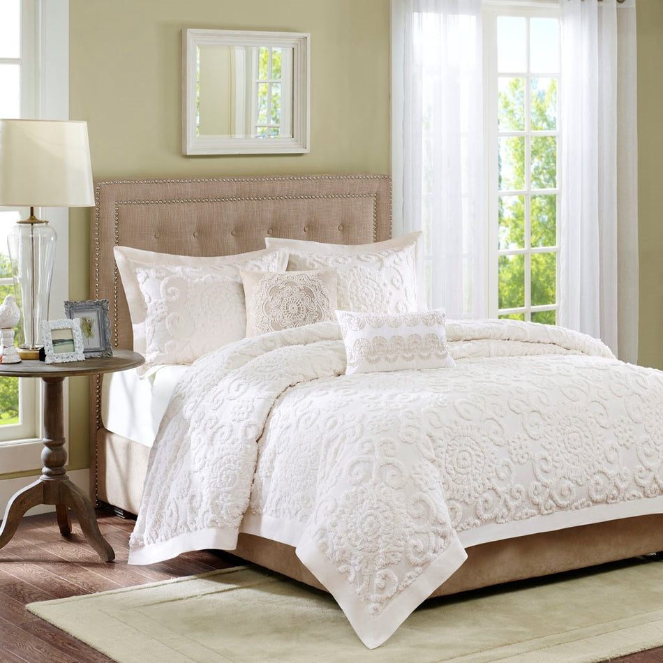 Harbor House Suzanna Duvet Mini Set - Ivory - Full Size / Queen Size